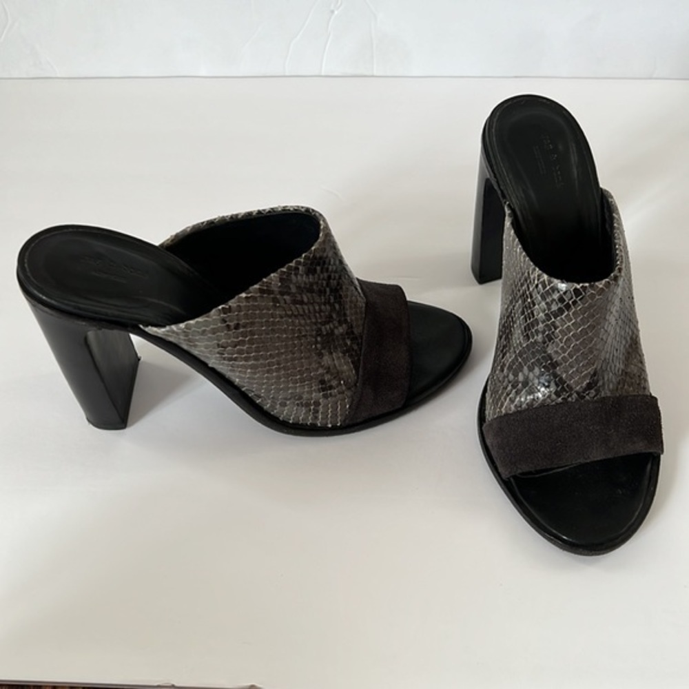 Rag & Bone Python Tristan Suede Snake-Embossed Le… - image 4